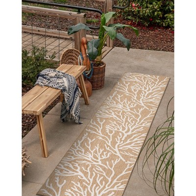 Unique Loom  Outdoor Coastal Coralwave Area Rug