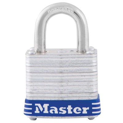 Master Lock - 4-Pin Cylinder Padlock - Laminated Steel - 1 in.