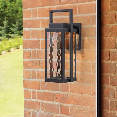 LLHZSY 14 1/2" Modern LED Outdoor Wall Light Fixture with Clear Glass for Post Exterior House Porch Yard Patio
