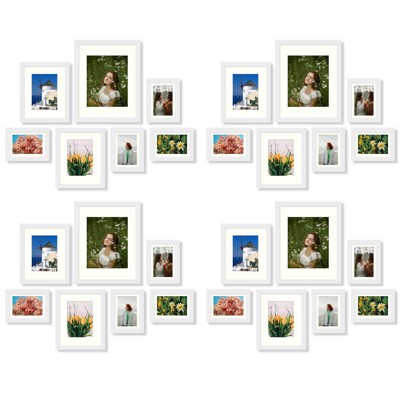 Golden State Art Gallery MDF Picture Frame 0.71 Inch Thickness, Four 11x14, Eight 8x10, Sixteen 5x7 Frame - Pack of 28