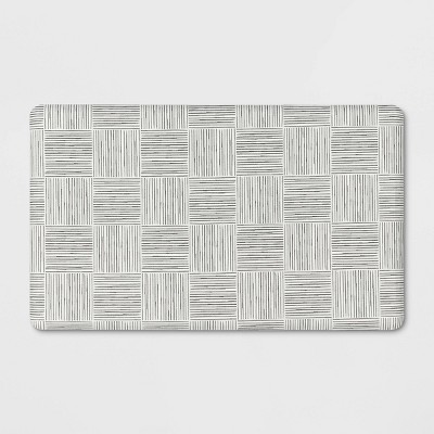 1'5"x2'6" Rareta Lines Comfort Mat - Threshold™: Skid-Resistant Indoor Kitchen Floor Mat, Abstract Pattern, Tan