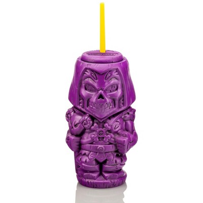 Beeline Creative Geeki Tikis Masters of the Universe Skeletor Tumbler with Straw | 26 Ounces