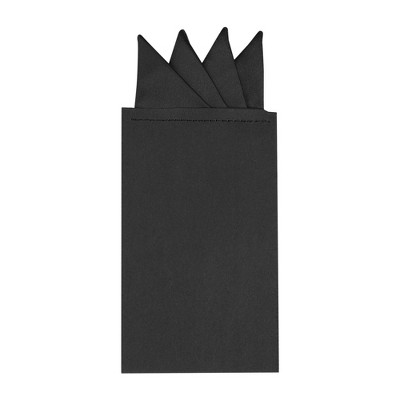 INSPIRE CHIC Men's Solid Triangles Pre-Folded Pocket Squares on Card