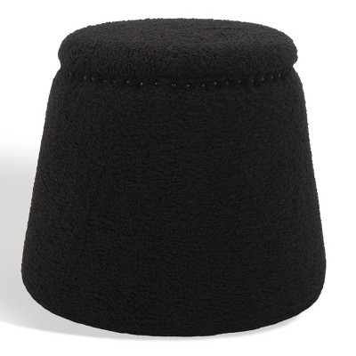 Ellerose Ottoman - SFV5030 - Black - Safavieh Couture