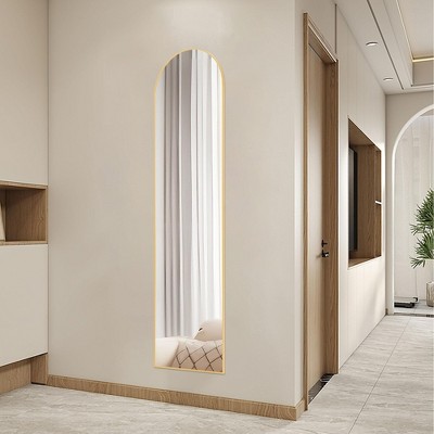 NicBex 59"/64" Full Length Mirror,Floor Standing Mirror with Aluminum Alloy Frame,Wall Mirror with Stand for Bedroom,Living Room,Entryway