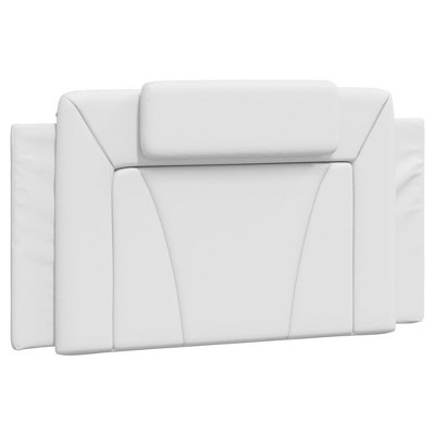 vidaXL Headboard Cushion Bedroom Upholstered Pillow Back Headboard Faux Leather - White 39.4"