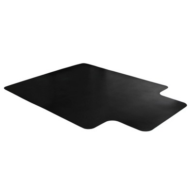 Floortex - Advantagemat Vinyl Lipped Chair Mat for Hard Floor Black