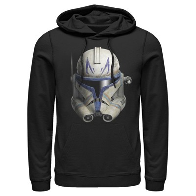 Men's Star Wars: The Clone Wars Commander Rex Big Face Pull Over Hoodie