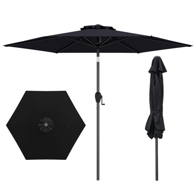 Tangkula 7.5 ft Patio Umbrella Outdoor Heavy Duty Market Umbrella w/ Push Button Tilt