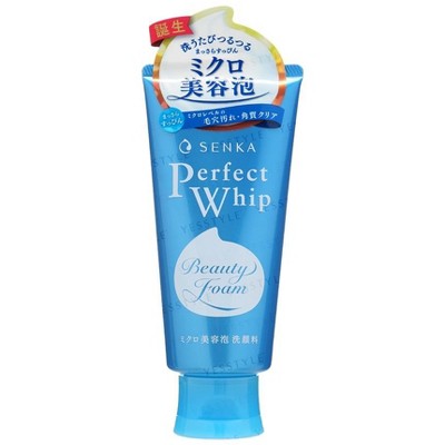 Senka by Shiseido Perfect Whip Beauty Foam Facial Wash | Fine Today Fresh Uji Green Tea | Aqua-In-Pool ingredient (4.23 oz) -
