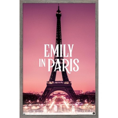 Trends International Emily In Paris - Eiffel Tower Framed Wall Poster Prints