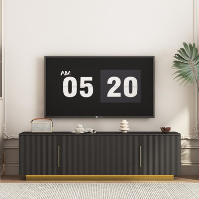 GDFStudio Harvey Modern 68" TV Cabinet with 4 Doors