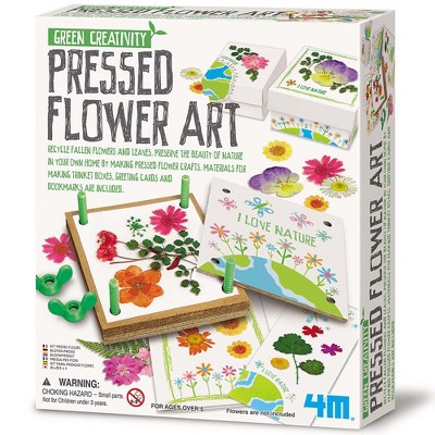 4M: Green Creativity Pressed Flower Art - DIY Nature Crafts, Trinket Boxes&Cards