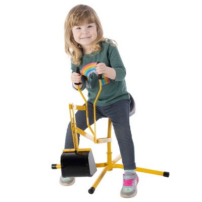 Hey Play Ride on Excavator Toy for Sandbox