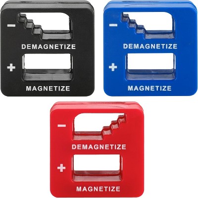 MeasuPro Compact Magnetizer and Demagnetizer Kit - Multi-Purpose 3-Pack