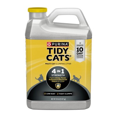 Purina Tidy Cats 4-in-1 Strength Clumping and Low Dust Scoop Cat & Kitty Litter for Odor Control