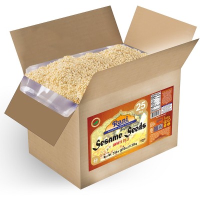 Sesame Seeds White Hulled (Till) - 400oz (25lbs) 11.36kg - Rani Brand Authentic Indian Products
