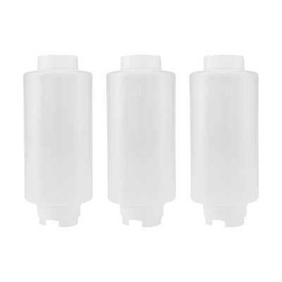 Creative Mark Cylo FIFO Squeeze Bottle -Empty - 3 Pack - 32 oz. Inverted Squeeze Bottle with Air-Tight Non-Drip Silicone Valve; Acrylic Paint, Sauce &