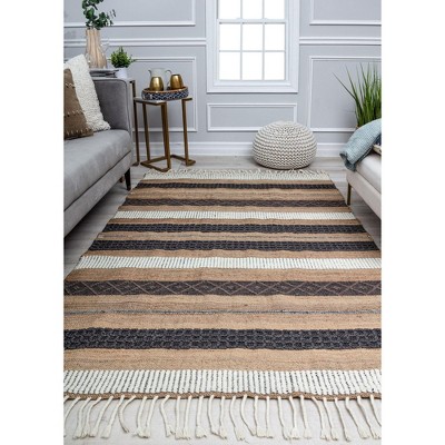 Rugs America Piper PI15A Farmhouse Textured/Stripe Area Rug