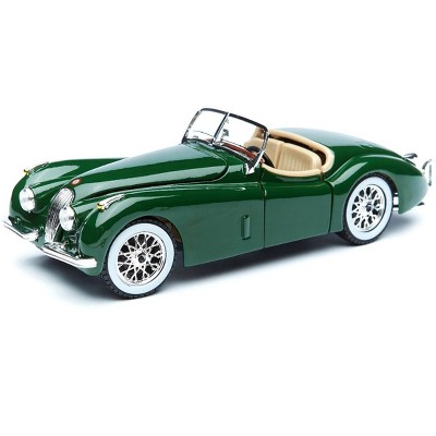 1951 Jaguar XK 120 Roadster Green 1/24 Diecast Model Car by Bburago