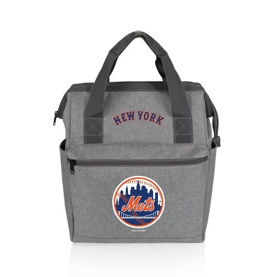 MLB New York Mets Insulated Cooler Backpack: Zip Closure, Adjustable Straps, 16-Can Capacity