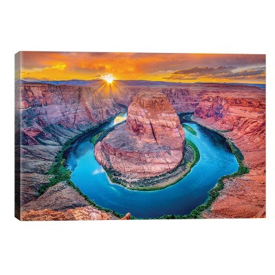 Magic Horseshoe Bend by Marco Carmassi Unframed Wall Canvas - iCanvas