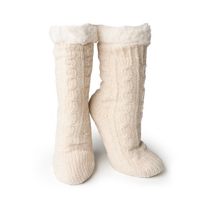Britt's Knits Beyond Soft Chenille Knit Slipper Socks