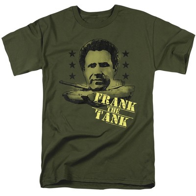Old School Frank The Tank Adult T-Shirt Military Green