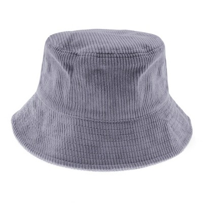 Anna-Kaci Corduroy Bucket Hat with Classic Design for a Trendy Casual Look