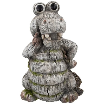 Northlight Sassy Crocodile Outdoor Garden Statue - 13.25"
