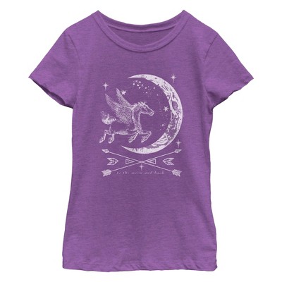 Girl's Lost Gods To the Moon and Back T-Shirt