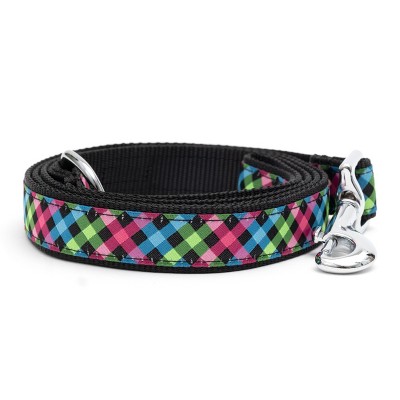 The Worthy Dog Carnival Check Pet Leash - Multicolored - S