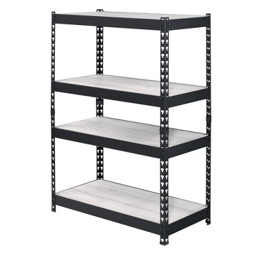 TiramisuBest Industrial 5-Shelf Bookcase - 53" Tall Floor Standing Open Bookshelf for Home Office, Living Room, and Bedroom Storage, Brown