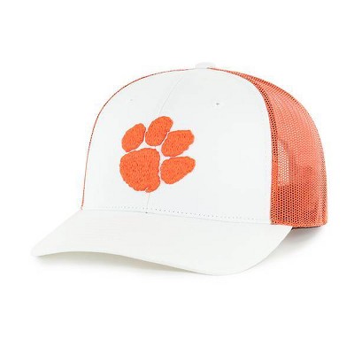 NCAA Clemson Tigers Cotton Twill with Hard Mesh Baseball Hat: Adjustable Snapback, Team Logo