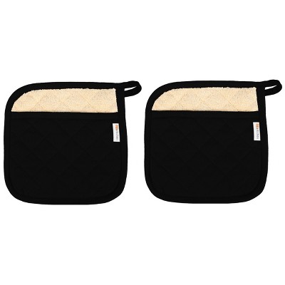 100% Cotton Herringbone Potholder (Set Of 2) - Mu Kitchen