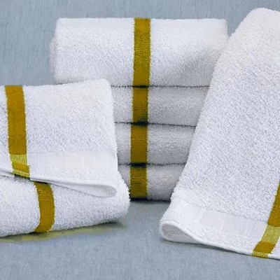 100% Cotton Center Stripe Towels By Rifz Textiles
