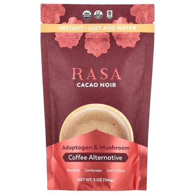 Rasa Adaptogen & Mushroom Coffee Alternative, Instant, Cacao Noir, 5 oz (144 g)