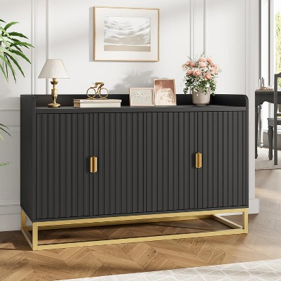 47.2" Modern Kitchen Sideboard with Storage, Media Console Buffet Cabinet with Adjustable Shelves for Living Room Kitchen
