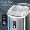 R.W.FLAME Nugget Ice Makers Countertop, Stainless Steel, 35 lbs/Day,  Soft Chewable Pellet Ice, Self-Cleaning, One-Click Operation,  Silver/Black - 4 of 4
