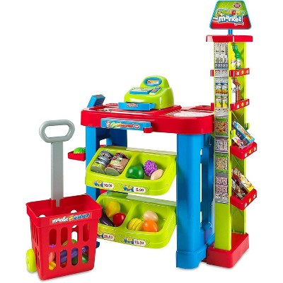 MEDca Creative Time Kids Supermarket Super Fun Playset with Shopping Cart
