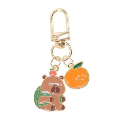 Unique Bargains Cartoon Animal Handbag Charms Keychains 1 Pc