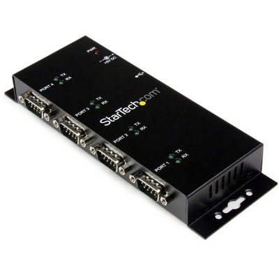 StarTech 4-Port USB to Serial Hub - Industrial - Wall Mount - ICUSB2324I