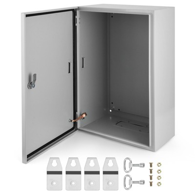 Garvee NEMA Weatherproof Electrical Box, NEMA 4X Enclosure with Lock & Mounting Plate, Steel Junction Box for Indoor/Outdoor