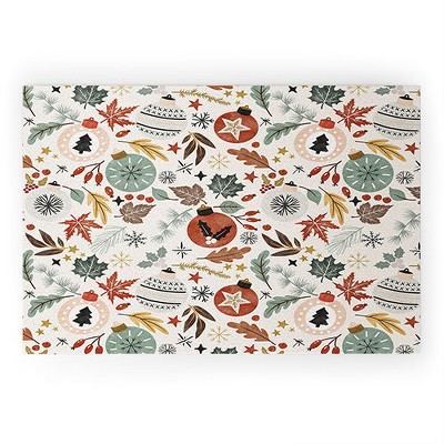 Marta Barragan Camarasa Christmas details I Welcome Mat - Society6