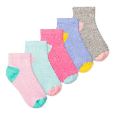 Lucky & Me Charlie Kids Ankle Socks Multiple Sizes and Colors (5-Pack)