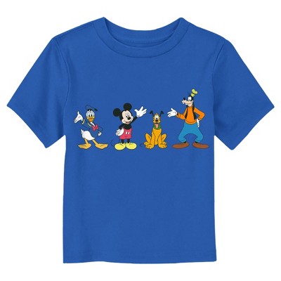 Toddler's Mickey & Friends Four Waving Friends T-Shirt