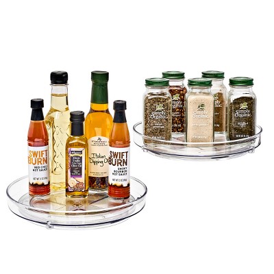 Sorbus Lazy Susan Clear Acrylic