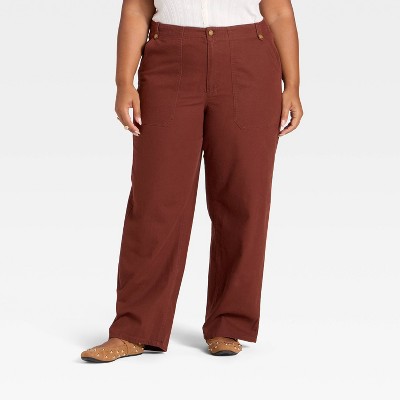 Women's Mid-Rise Straight Leg Cargo Pants - Universal Thread™