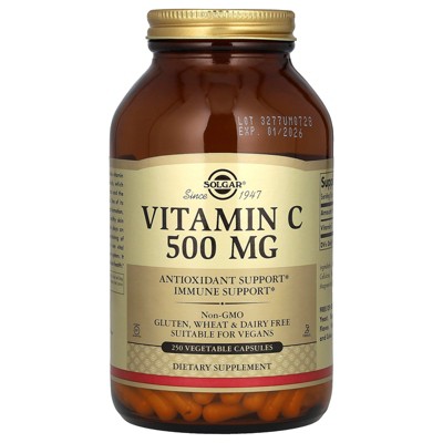 Solgar Vitamin C, 500 mg, 250 Vegetable Capsules