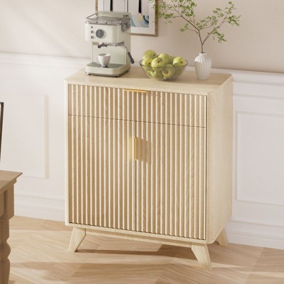 Karl Home Modern Storage Cabinet With Drawer And Adjustable Shelf